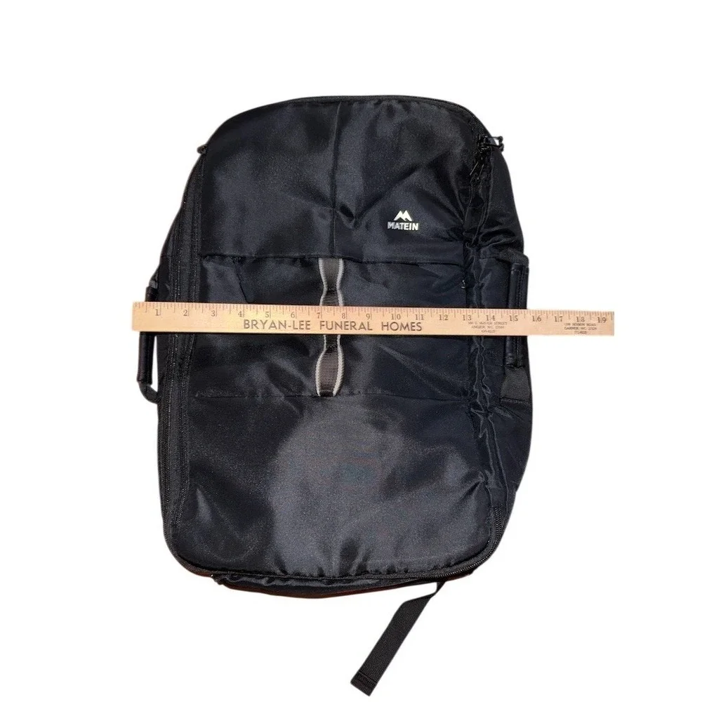 MATEIN Carry On Travel Backpack Unisex Black‎ Convertible w/ Garment compartment